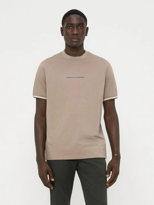 Zdjęcie produktu T-shirt basic Armani Exchange beżowy