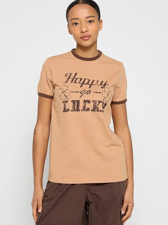 Zdjęcie produktu T-shirt basic BDG Urban Outfitters jasny brąz