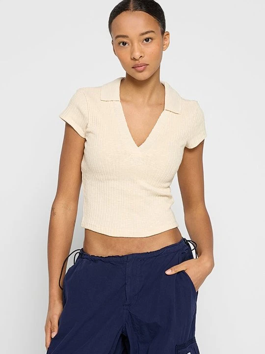 Zdjęcie produktu T-shirt basic BDG Urban Outfitters piaskowy
