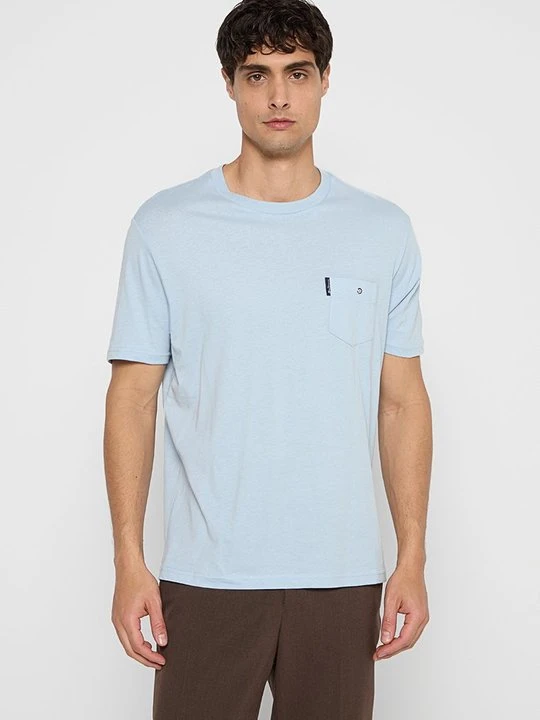 Zdjęcie produktu T-shirt basic Ben Sherman jasnoniebieski