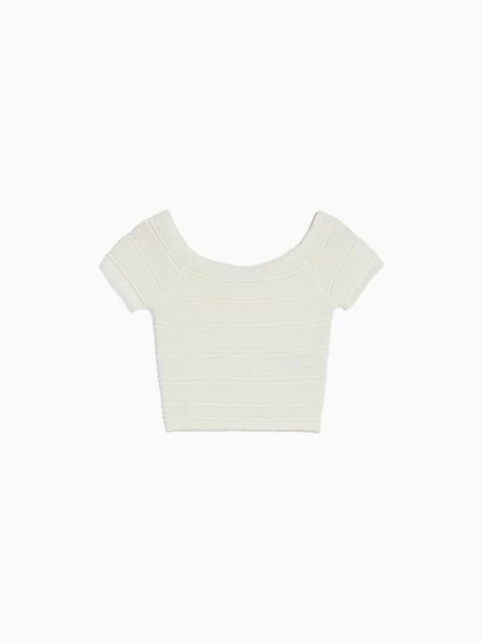 Zdjęcie produktu T-shirt basic Bershka beżowy