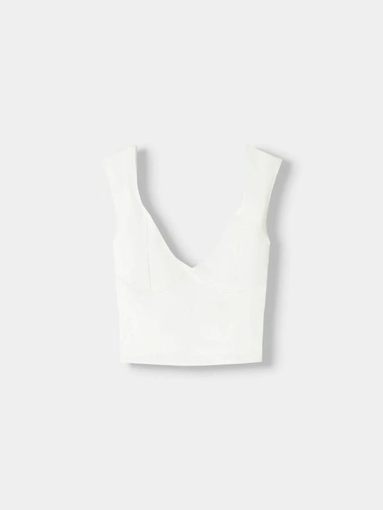 Zdjęcie produktu T-shirt basic Bershka biały