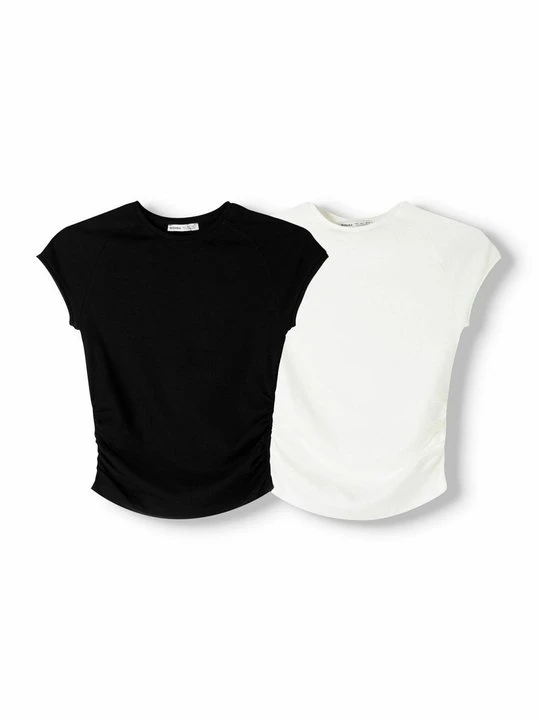Zdjęcie produktu T-shirt basic Bershka biały