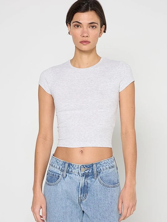 Zdjęcie produktu T-shirt basic Bershka szary