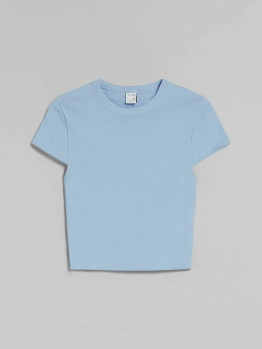 Zdjęcie produktu T-shirt basic Bershka niebieski