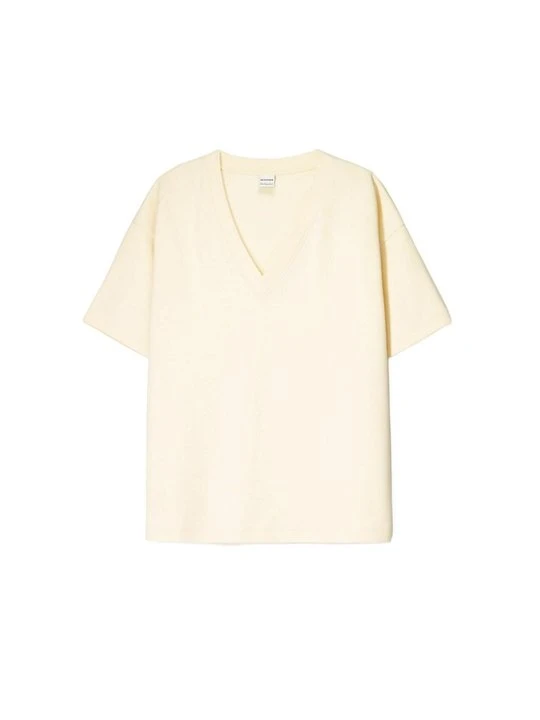 Zdjęcie produktu T-shirt basic Bershka beżowy