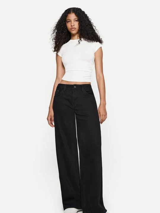 Zdjęcie produktu T-shirt basic Bershka biały