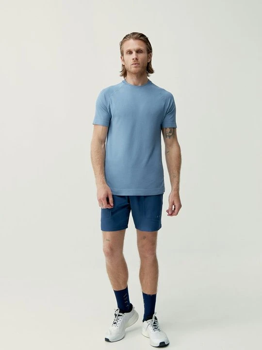 Zdjęcie produktu T-shirt basic Born Living Yoga niebieski