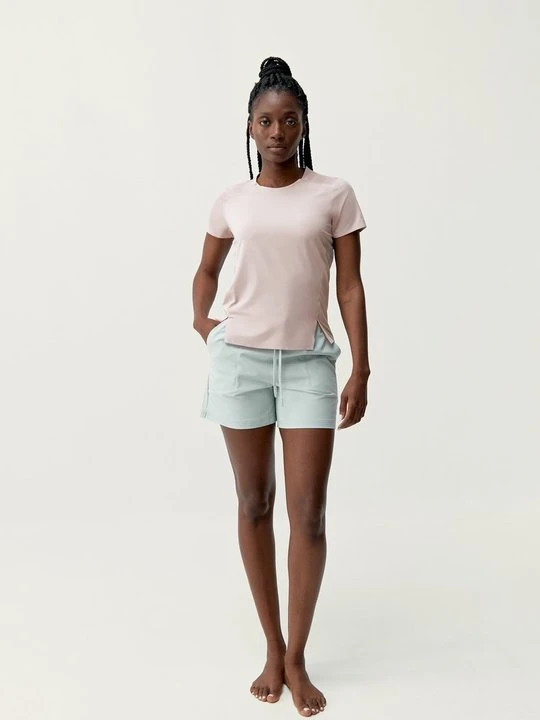 Zdjęcie produktu T-shirt basic Born Living Yoga jasnoróżowy