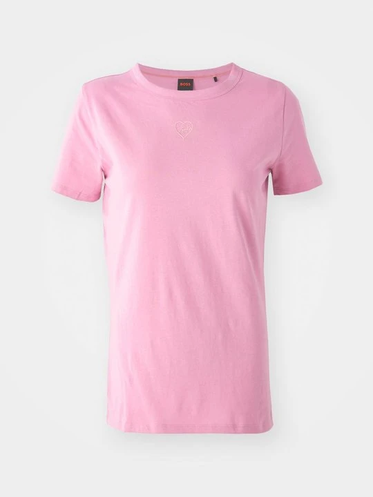 Zdjęcie produktu T-shirt basic Boss jasnoróżowy melanż