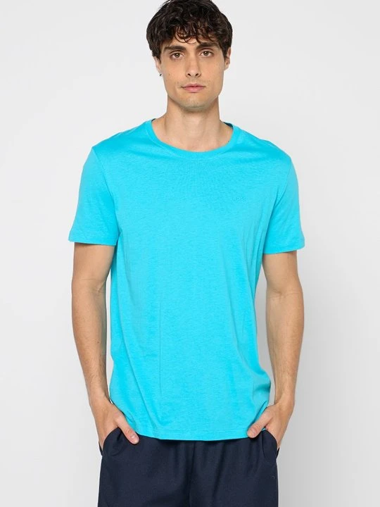 Zdjęcie produktu T-shirt basic Boss niebieski