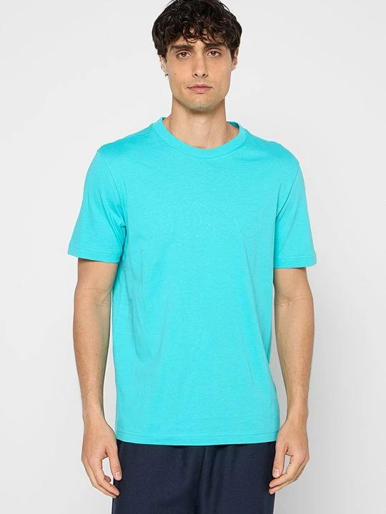 Zdjęcie produktu T-shirt basic Boss turkusowy