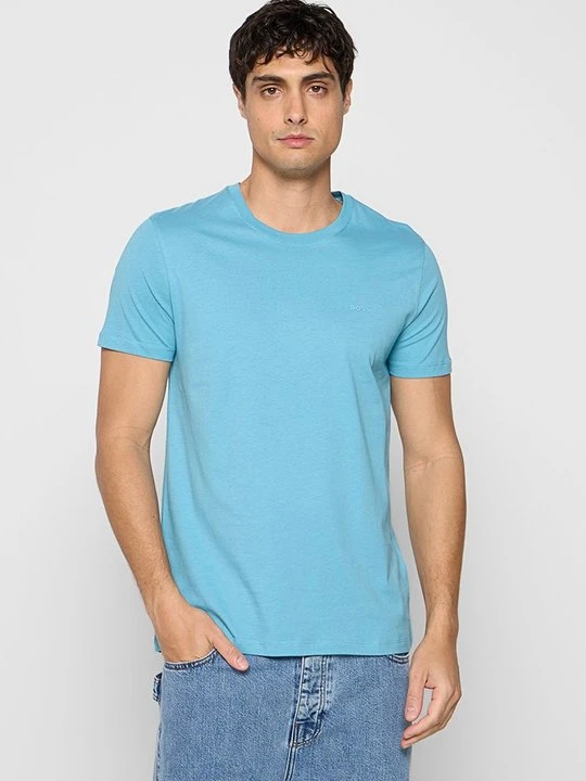 Zdjęcie produktu T-shirt basic Boss jasnoniebieski