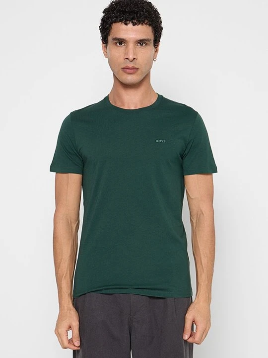 Zdjęcie produktu T-shirt basic Boss ciemnozielony
