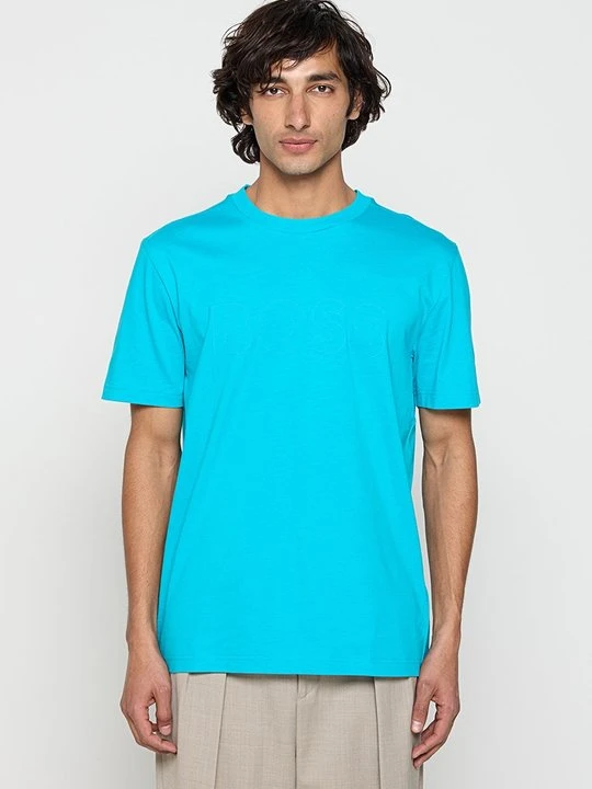 Zdjęcie produktu T-shirt basic Boss niebieski