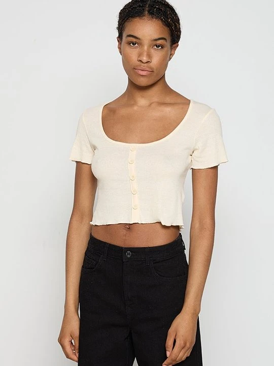 Zdjęcie produktu T-shirt basic Brave Soul beżowy