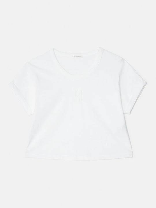 Zdjęcie produktu T-shirt basic By Malene Birger mleczny