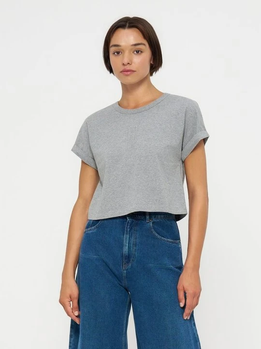 Zdjęcie produktu T-shirt basic By Malene Birger szary