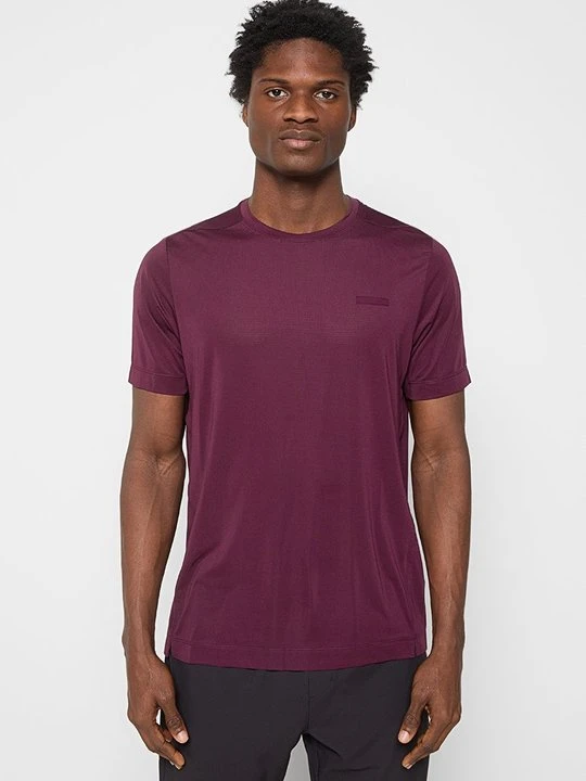 Zdjęcie produktu T-shirt basic Calvin Klein fioletowy