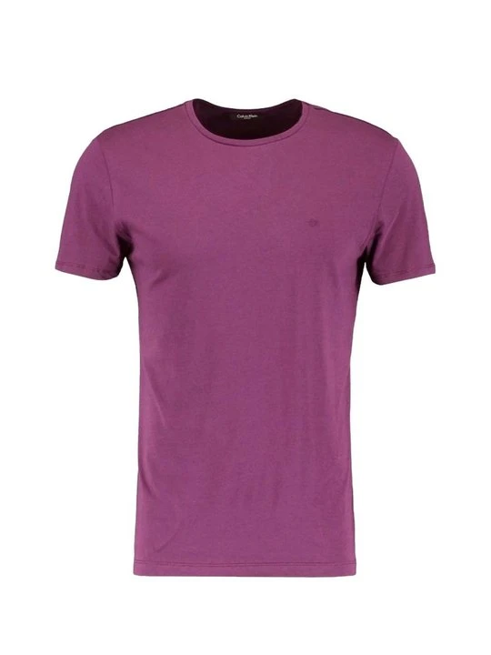 Zdjęcie produktu T-shirt basic Calvin Klein fioletowy