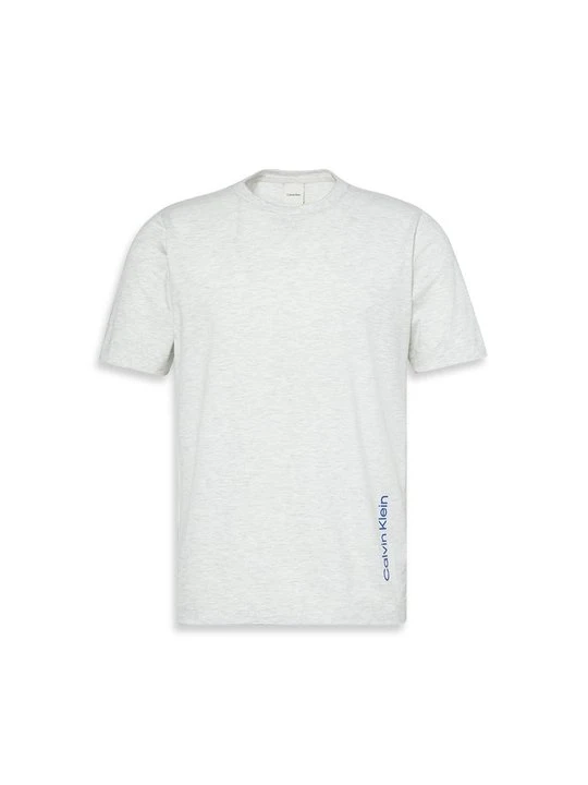 Zdjęcie produktu T-shirt basic Calvin Klein jasnoszary melanż