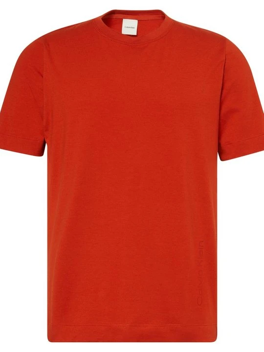 Zdjęcie produktu T-shirt basic Calvin Klein pomarańczowy