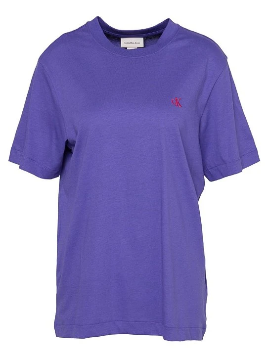 Zdjęcie produktu T-shirt basic Calvin Klein Jeans fioletowy