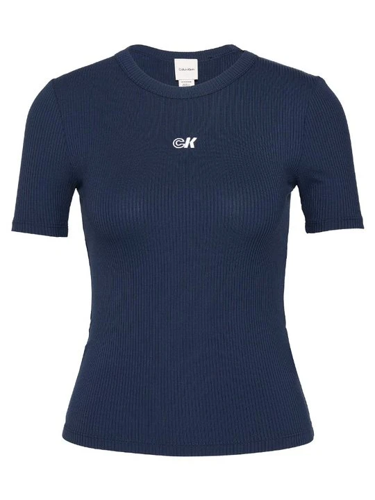 Zdjęcie produktu T-shirt basic Calvin Klein Jeans granatowy