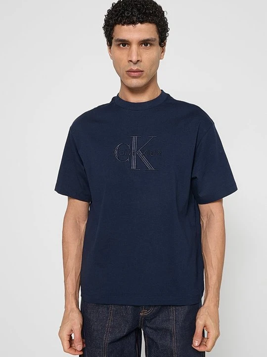 Zdjęcie produktu T-shirt basic Calvin Klein Jeans granatowy