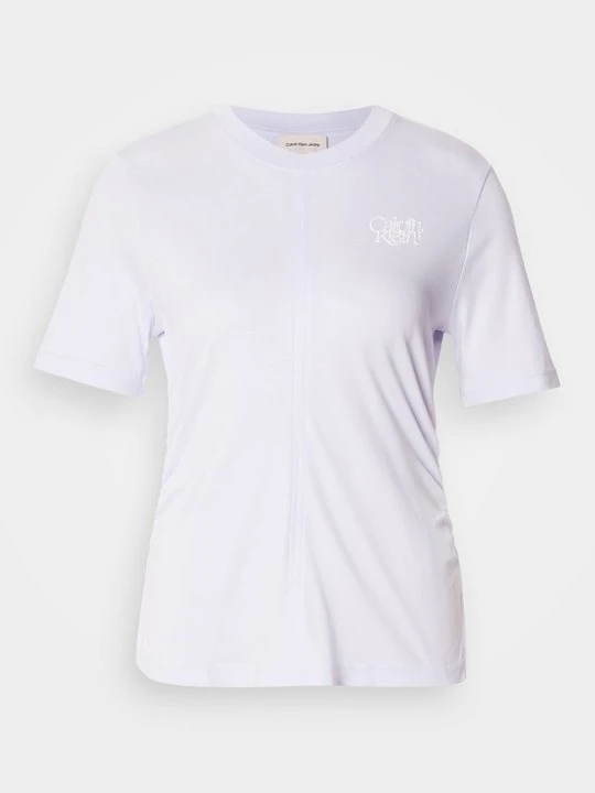 Zdjęcie produktu T-shirt basic Calvin Klein Jeans liliowy