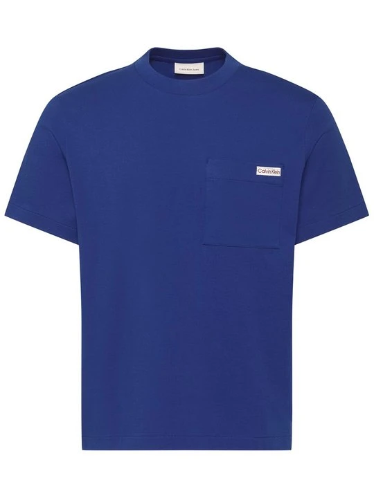 Zdjęcie produktu T-shirt basic Calvin Klein Jeans błękit królewski