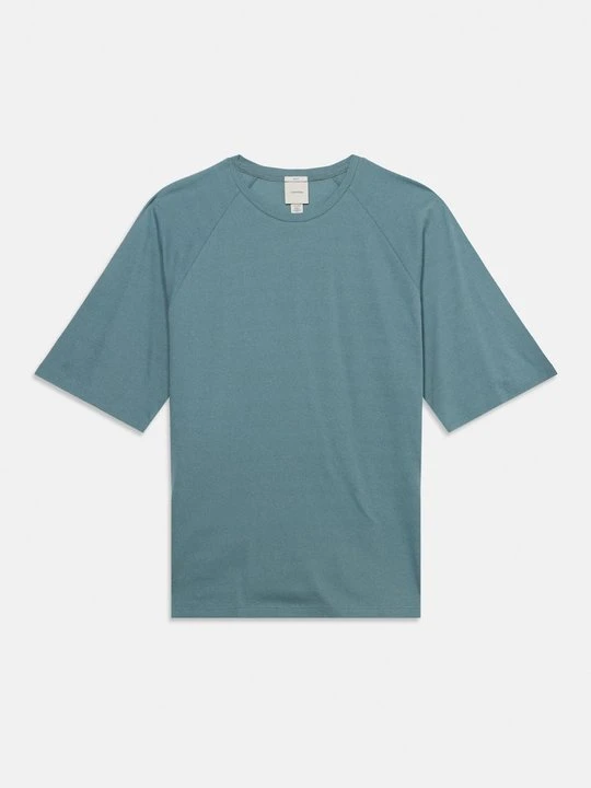 Zdjęcie produktu T-shirt basic Calvin Klein Jeans denim z efektem zabrudzenia