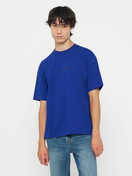 Zdjęcie produktu T-shirt basic Calvin Klein Jeans jasnoniebieski denim