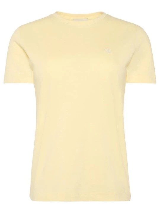 Zdjęcie produktu T-shirt basic Calvin Klein Jeans jasnożółty