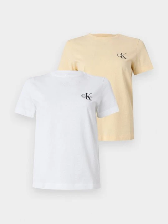 Zdjęcie produktu T-shirt basic Calvin Klein Jeans jasnożółty
