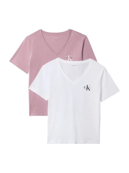 Zdjęcie produktu T-shirt basic Calvin Klein Jeans liliowy
