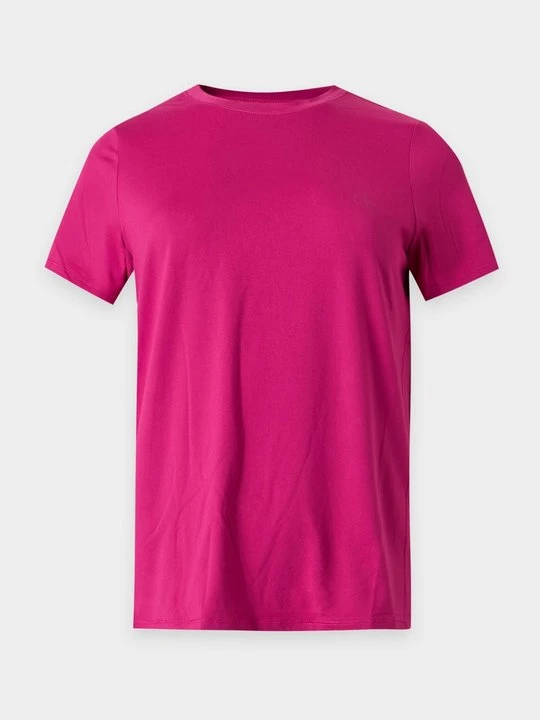 Zdjęcie produktu T-shirt basic Calvin Klein różowy melanż