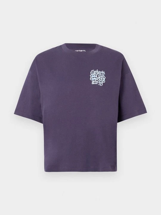 Zdjęcie produktu T-shirt basic Carhartt WIP fioletowy