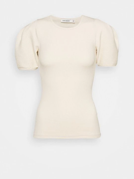 Zdjęcie produktu T-shirt basic Carin Wester mleczny