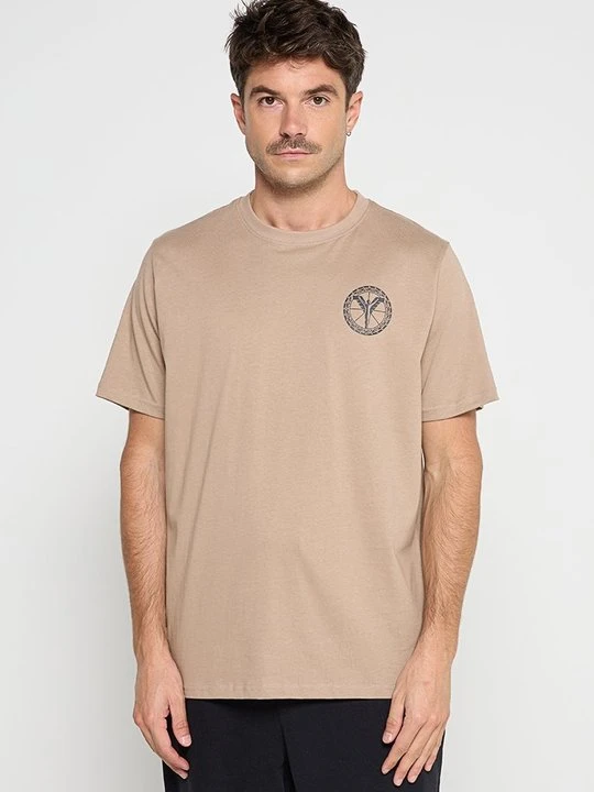 Zdjęcie produktu T-shirt basic Carlo Colucci taupe