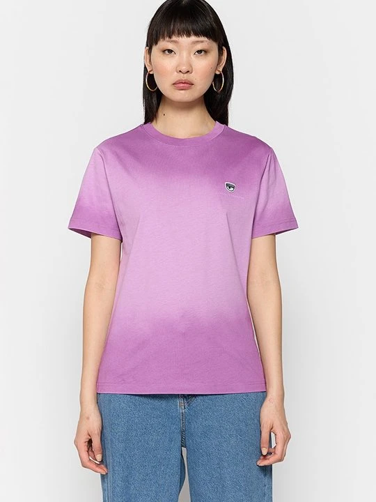 Zdjęcie produktu T-shirt basic Chiara Ferragni fioletowy