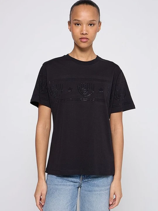 Zdjęcie produktu T-shirt basic Chiara Ferragni czarny