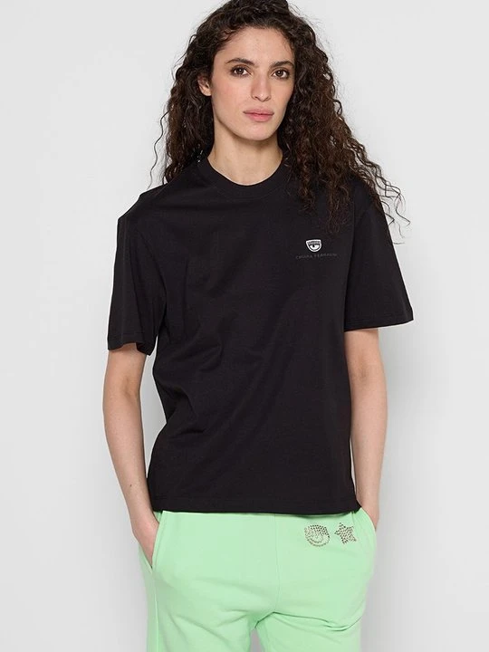 Zdjęcie produktu T-shirt basic Chiara Ferragni czarny