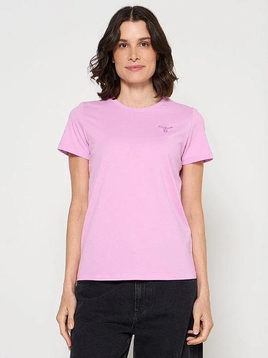 Zdjęcie produktu T-shirt basic Chiemsee ciemnoliliowy melanż