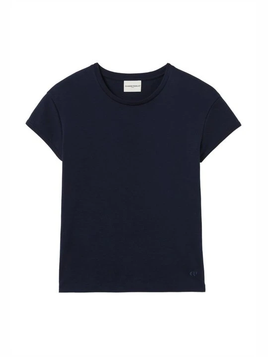 Zdjęcie produktu T-shirt basic CLAUDIE PIERLOT granatowy