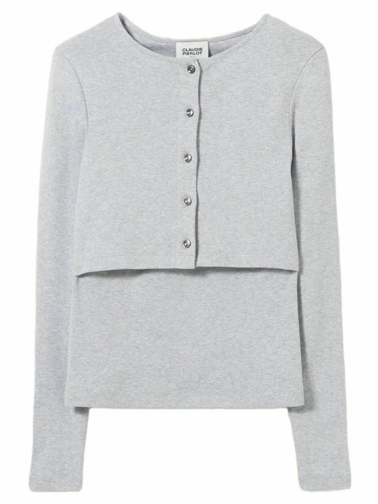 Zdjęcie produktu T-shirt basic CLAUDIE PIERLOT kamień