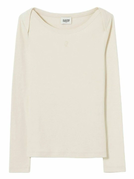 Zdjęcie produktu T-shirt basic CLAUDIE PIERLOT mleczny