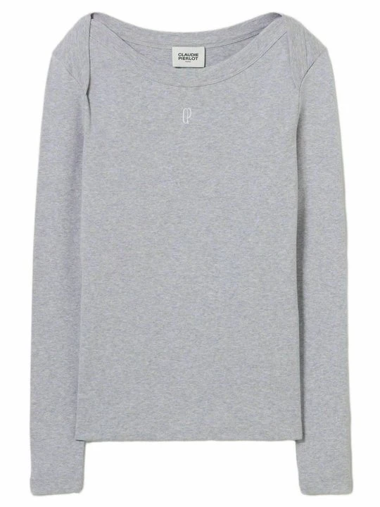 Zdjęcie produktu T-shirt basic CLAUDIE PIERLOT szary