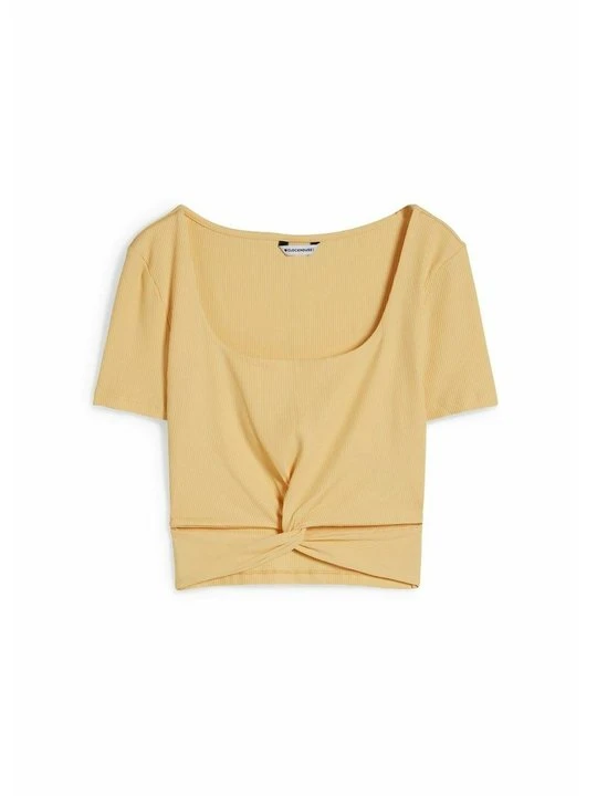 Zdjęcie produktu T-shirt basic CLOCKHOUSE żółty
