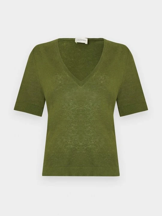 Zdjęcie produktu T-shirt basic Closed ciemnozielony